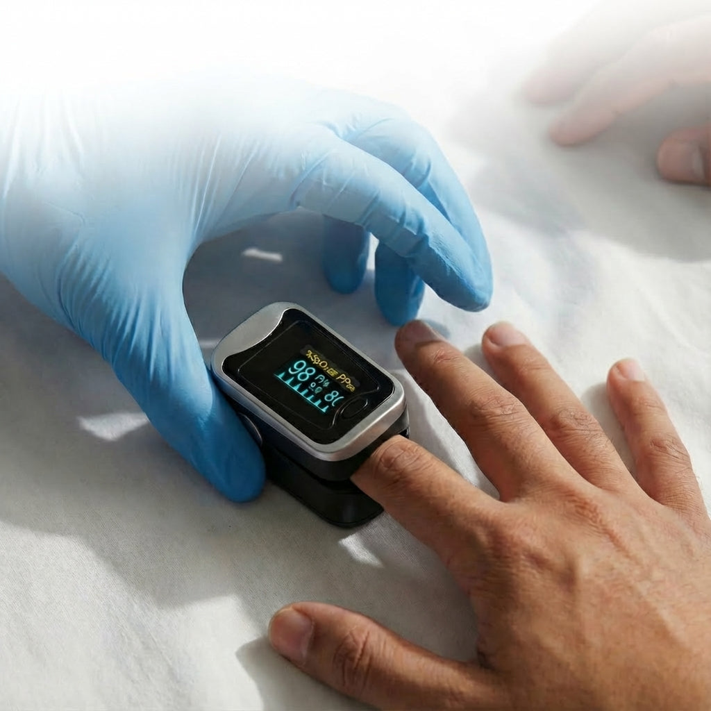Oxímetro Digital Oxy Plus® – Medidor de Saturación de Oxígeno y Frecuencia Cardíaca Portátil